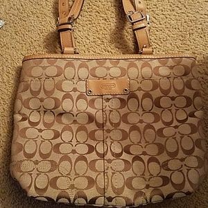 tan coach bag brand new